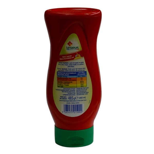 LESIEUR KETCHUP SQUEEZE 485G  