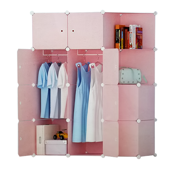 PORTABLE PLASTIC STORAGE WARDROBE 