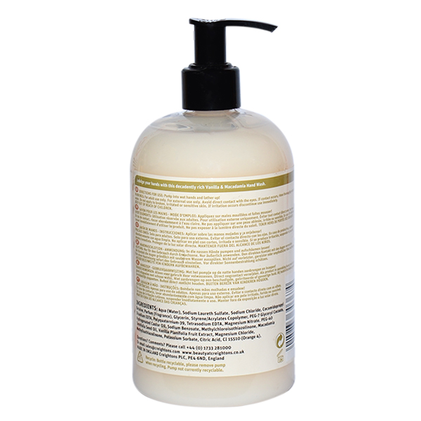 CREIGHTONS VANILLA & MACADEMIA HANDWASH 500ML  