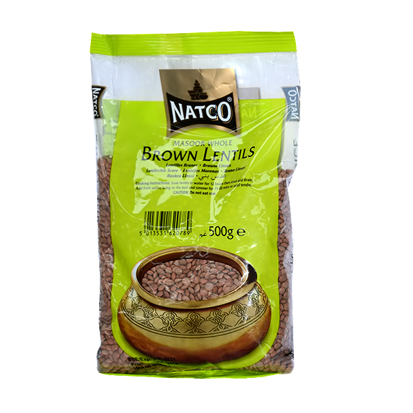 NATCO BROWN LENTILS 500G