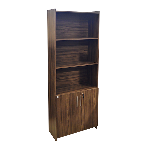 CABINET OFFICE WITH 2-DRAWER MULTIPURPOSE WOODEN BROWN