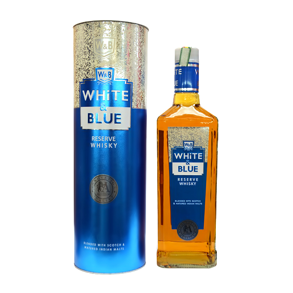 WHITE & BLUE RESERVE WHISKY (WITH CANISTER) 42.8750ML