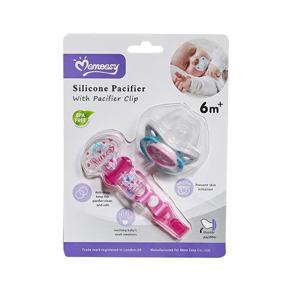 MOMEASY ORTHODONTIC PACIFIER MEDIUM FLOW WITH CLIP