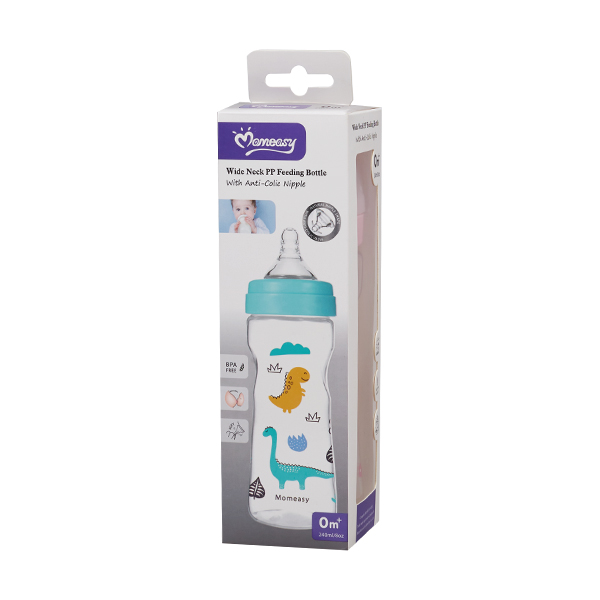 MOMEASY WIDE NECK FEEDING BOTTLE 8OZ 