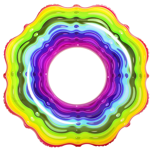 BESTWAY SWIMMING RAINBOW RIBBON TUBE 45" 36163