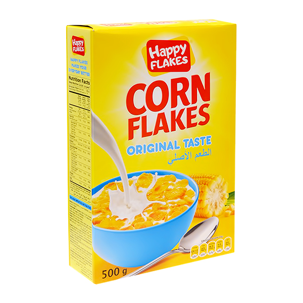HAPPYFLAKES ORIGINAL TASTE CORN FLAKES 500G 
