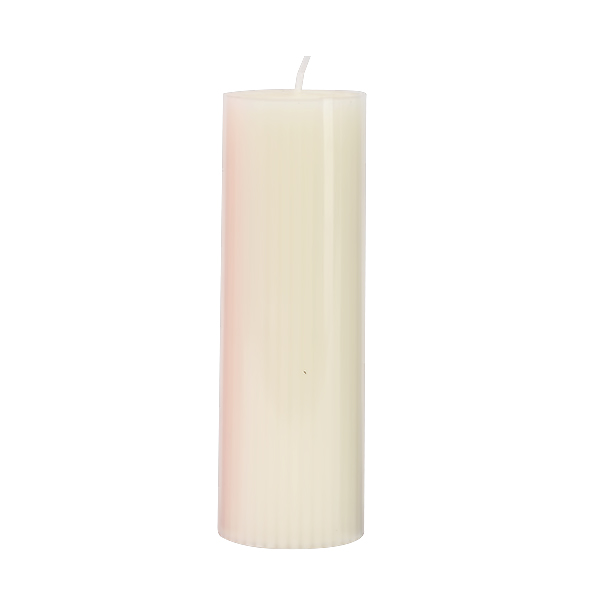 AROMA CANDLE RIBBED PILLER 24HRS BURNING ASSORTED ST515