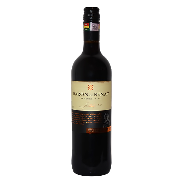 BARON DE SENAC RED SWEET WINE 10% 750ML 