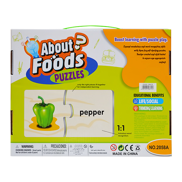 FOOD PUZZLE GAME MKL056147