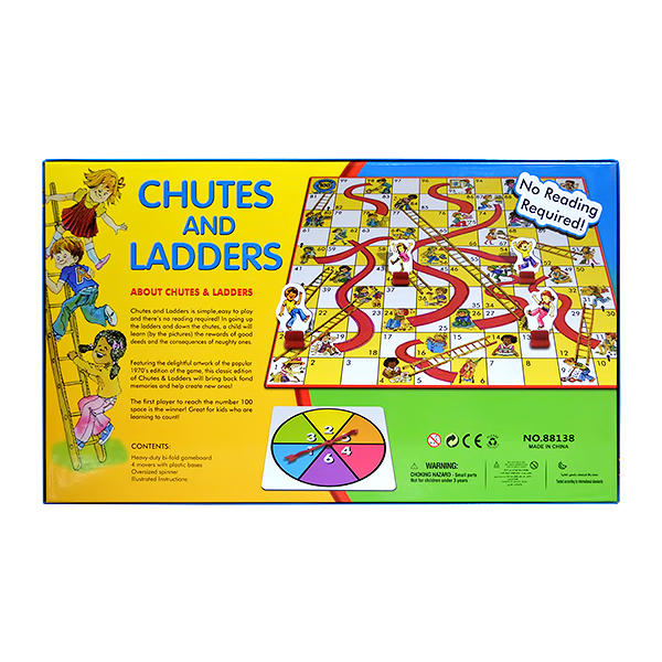 CHUTES WITH LADDERS GAME MKL056525