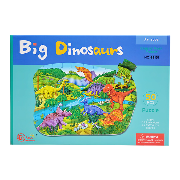PUZZLE DINOSAUR SET 50PCS MKL056543