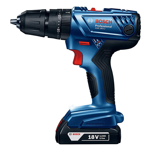 BOSCH IMPACT DRILL 18V CORDLESS GSB 180 LI+ACC