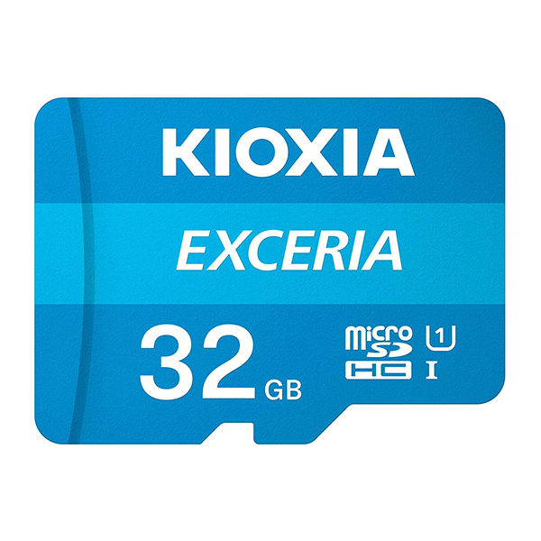 KIOXIA 32GB MICRO SD CARD WITH ADAPTOR BLUE