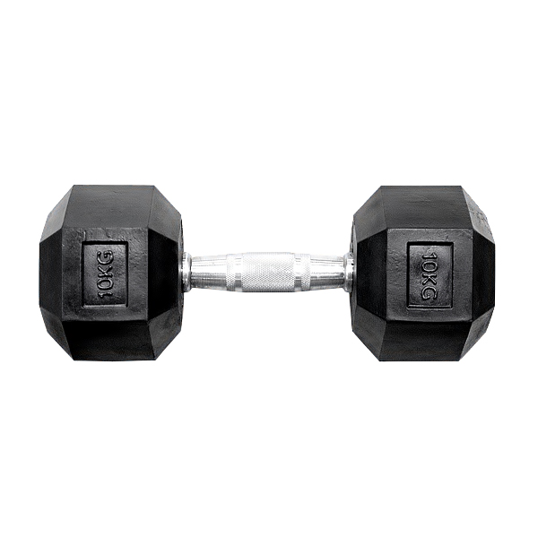 HEX DUMBBELL 10KG BLACK