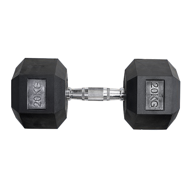 HEX DUMBBELL 20KG BLACK