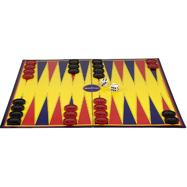 PRESSMAN BACKGAMMON WITH FOLDING BOARD PRE-2014-12A