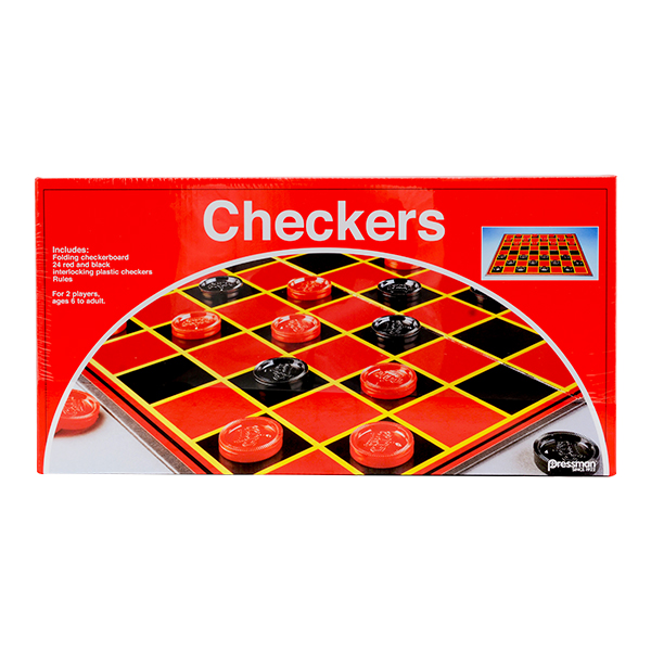 CHECKERS WITH FOLDING BOARD PRE-1112-12A