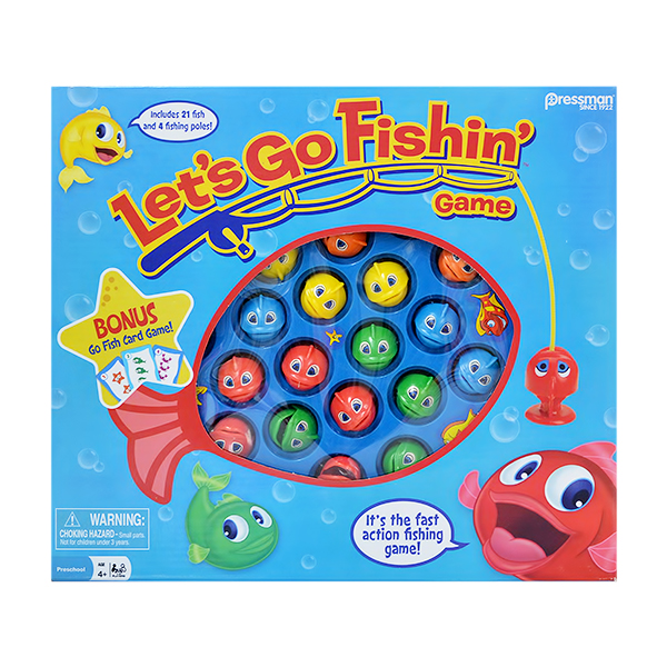 LET'S GO FISHIN' WITH BONUS GO FISH CARD GAME PRE-0058-06C