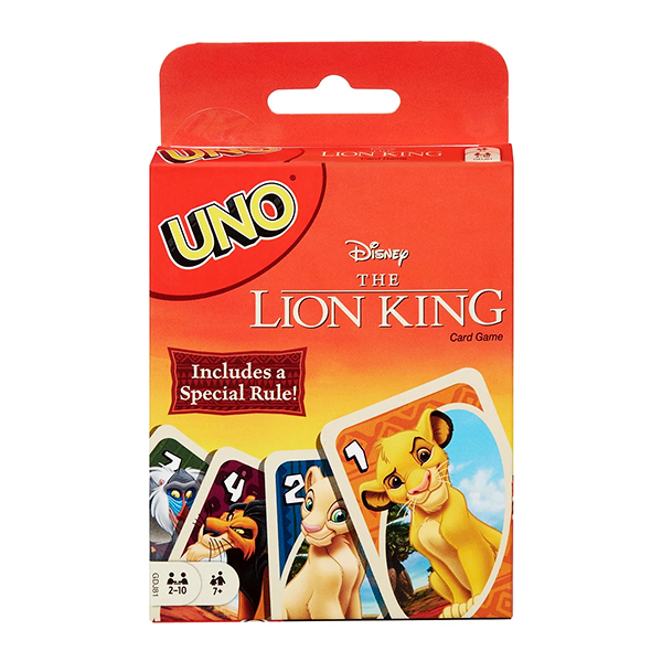 UNO LION KING CARD GAME 7YRS+ MAT- GGB35-999R