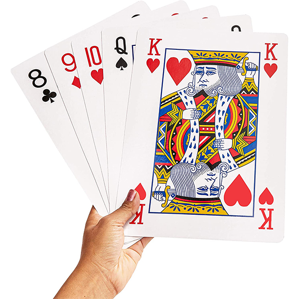 GIGANTIC PLAYING CARD 11 X 8'' HOM-2421