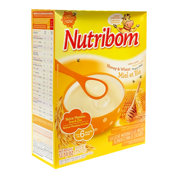 NUTRIBOM INFANT CEREAL WHEAT AND HONEY 350G