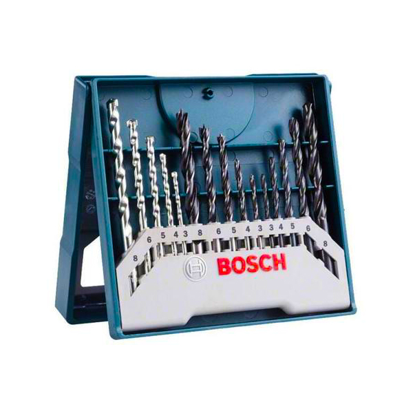 BOSCH DRILL BITS SET BLUE 15PCS MINI  2607017504