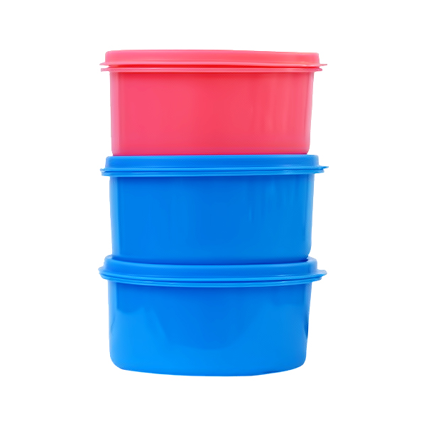 PRINCEWARE CONTAINER SET 3PCS ROUND MIXED COLORS L5643X3V
