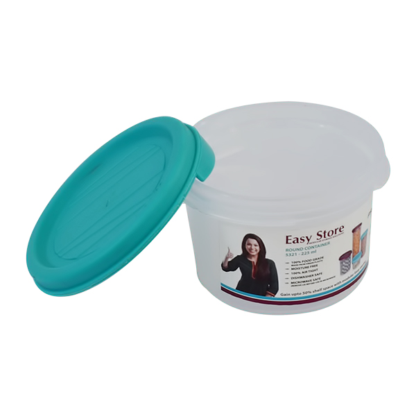 PRINCEWARE CONTAINER 225ML ROUND EASY STORE MIXED COLORS L5321-R