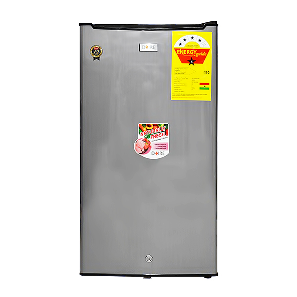 DZIRE FRIDGE SINGLE DOOR 90L SILVER+BLACK 