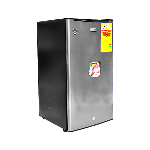 DZIRE FRIDGE SINGLE DOOR 90L SILVER+BLACK 