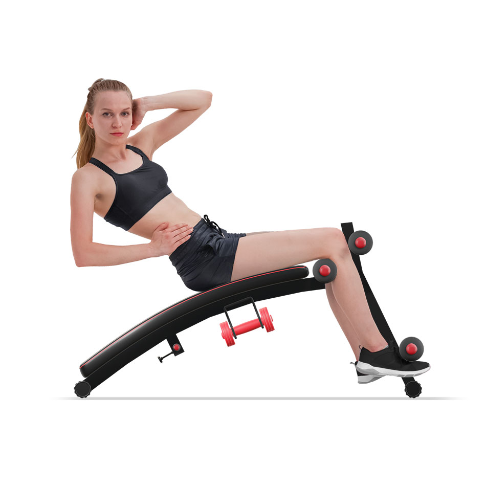 STINGRAY SITUP BENCH WITH WEIGHTS 