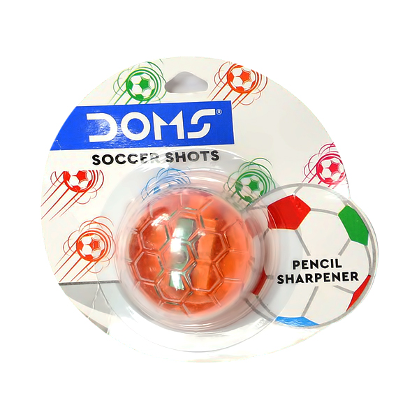 DOMS SOCCER SHOT PENCIL SHARPENER BLISTER 1PC 