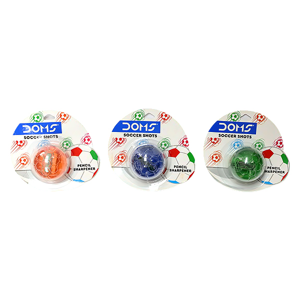 DOMS SOCCER SHOT PENCIL SHARPENER BLISTER 1PC 
