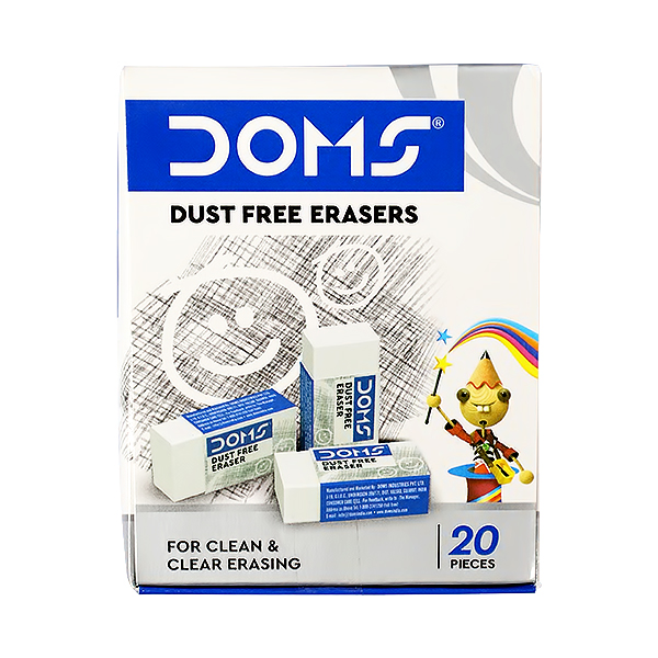 DOMS DUST FREE ERASER BOX 20PCS 