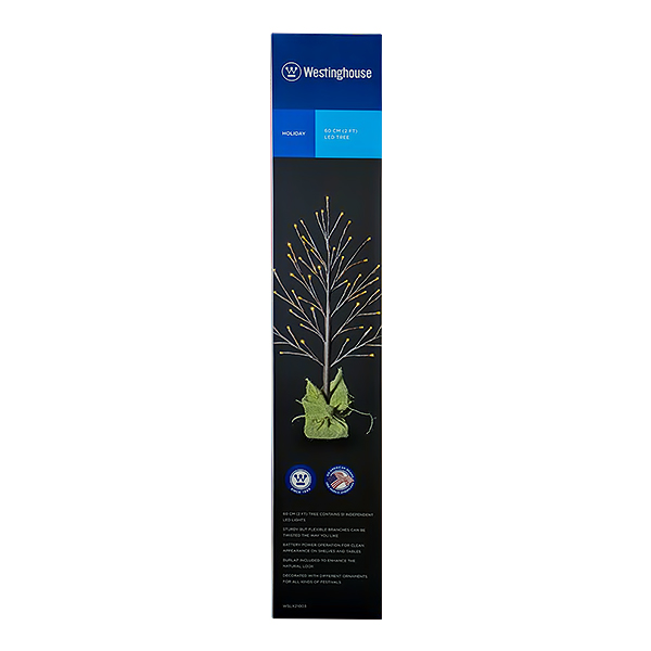 WESTINGHOUSE LED TREE LIGHT WITH FLOWERS 2FT