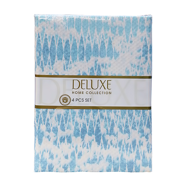 DELUXE 4 PIECES BEDDING SET WITH 2 PILLOW CASES