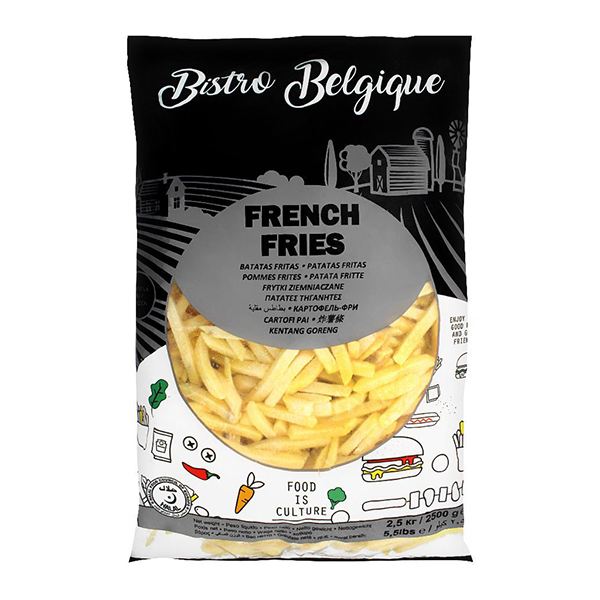 BISTRO BELGIQUE FRENCH FRIES STRAIGHT 2.5KG 