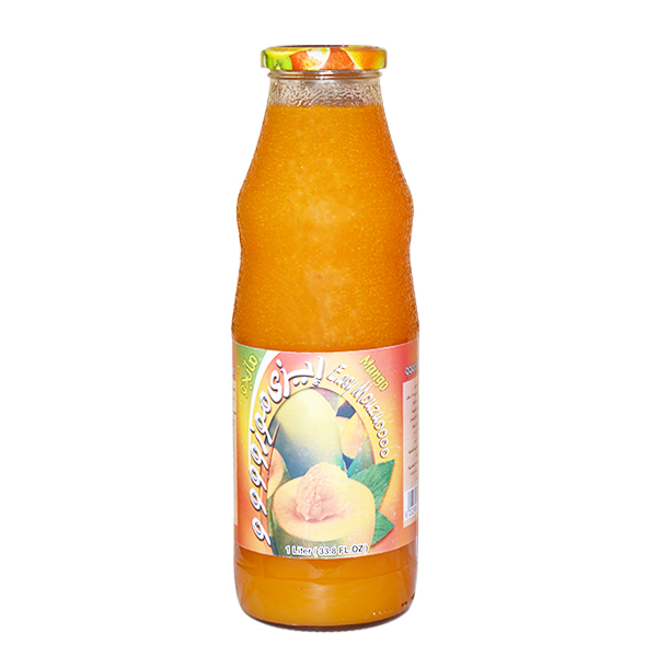 EASY MOUZOO MANGO JUICE GLASS BOTTLE 1L     