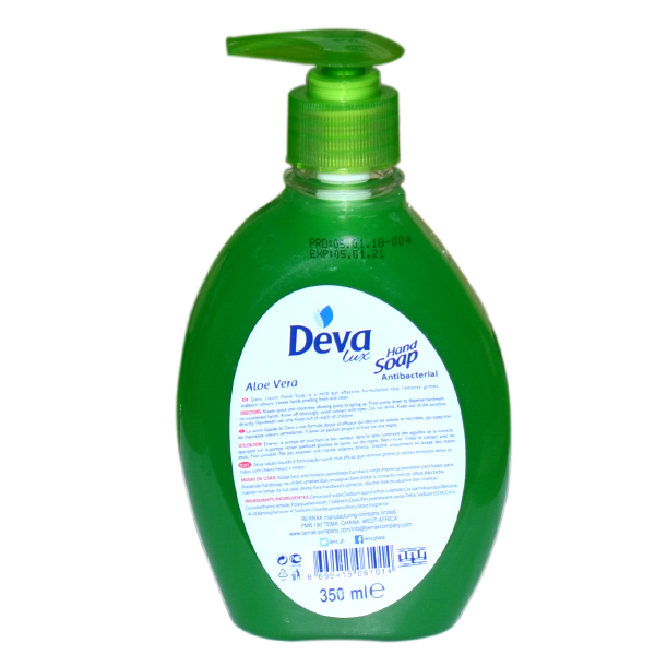 DEVA ALOE VERA LIQUID HAND SOAP 350ML