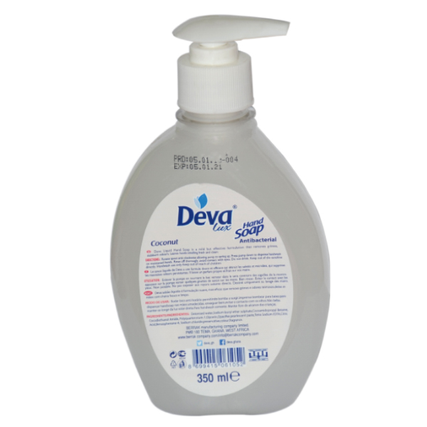 DEVA COCONUT LIQUID HAND SOAP 350ML