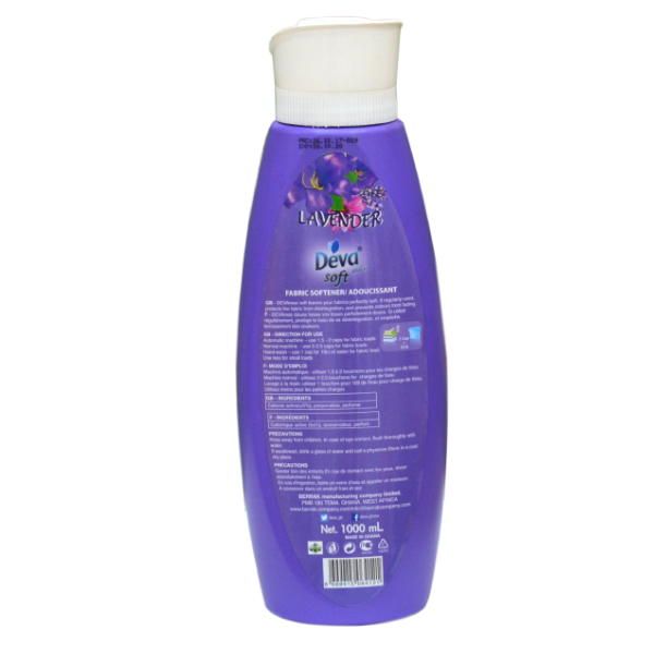 DEVA SOFTENER LAVENDER 1L 