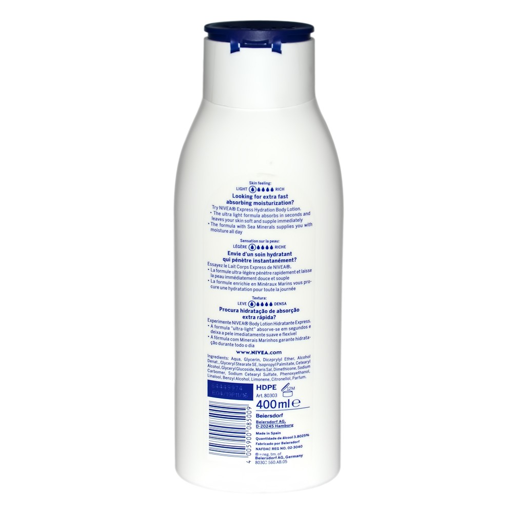 NIVEA EXPRESS HYDRATION BODY LOTION 400ML