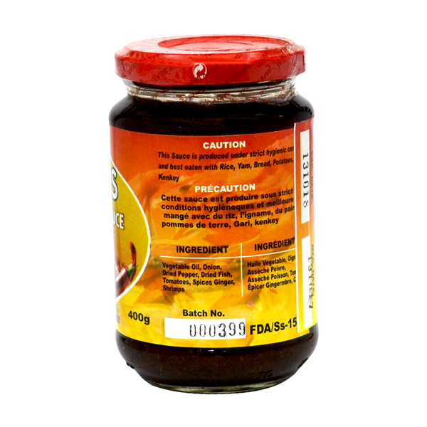 MONIBAS PEPPER SAUCE  (SHITO) 400G  