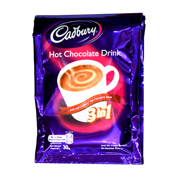CADBURY HOT CHOCOLATE DRINK 10PCS X 12 30G