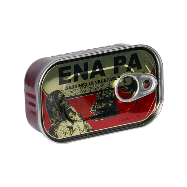 ENA PA SARDINES IN VEGETABLE OIL 125G 