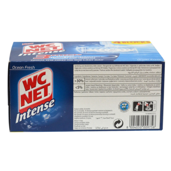 WC NET INTENSE SOL RIM BLOCK OCEAN FRESH (4PCS) 
