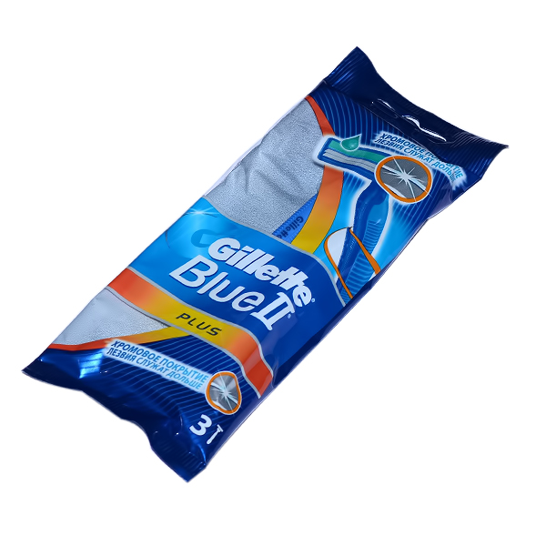 GILLETTE BLUE 2 PLUS TWIN BLADES (3 PCS)