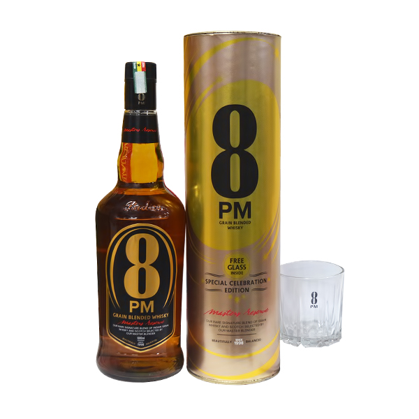8PM WHISKY 48.2% 1L  (BOX PACK WITH FREE GLASS)