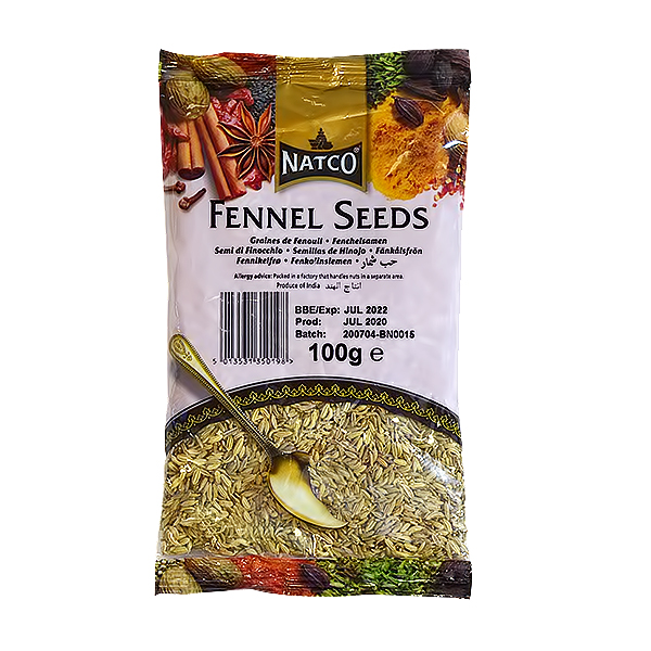 NATCO FENNEL SEEDS 100G 