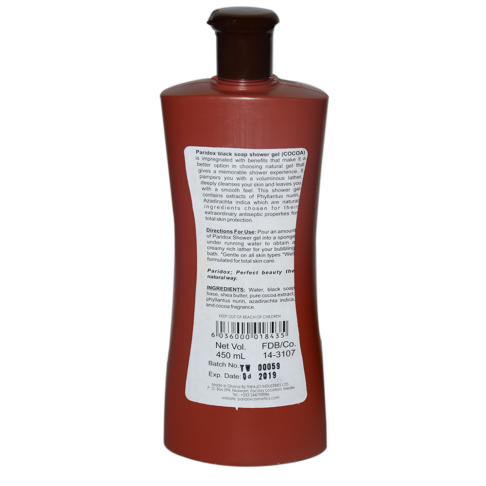PARIDOX ALATA SAMINA BLACK SOAP GEL COCOA 450ML